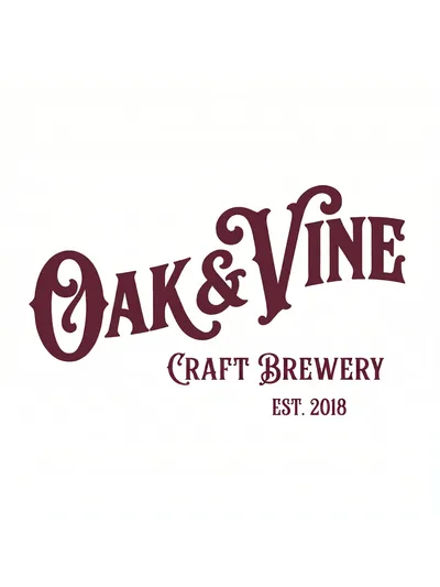 Oak and Vine simplified clean sign design