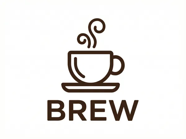 BREW cafe neon sign design
