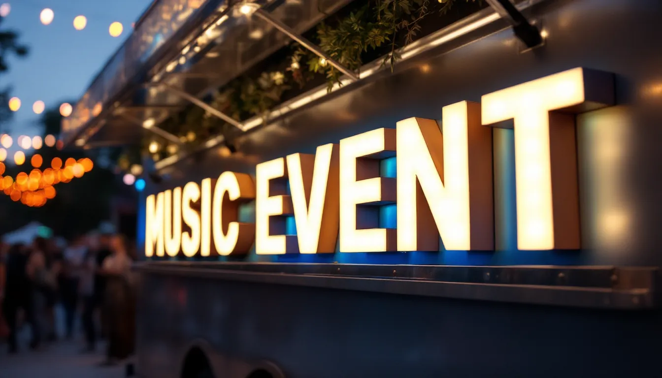 Channel letter sign for event signs