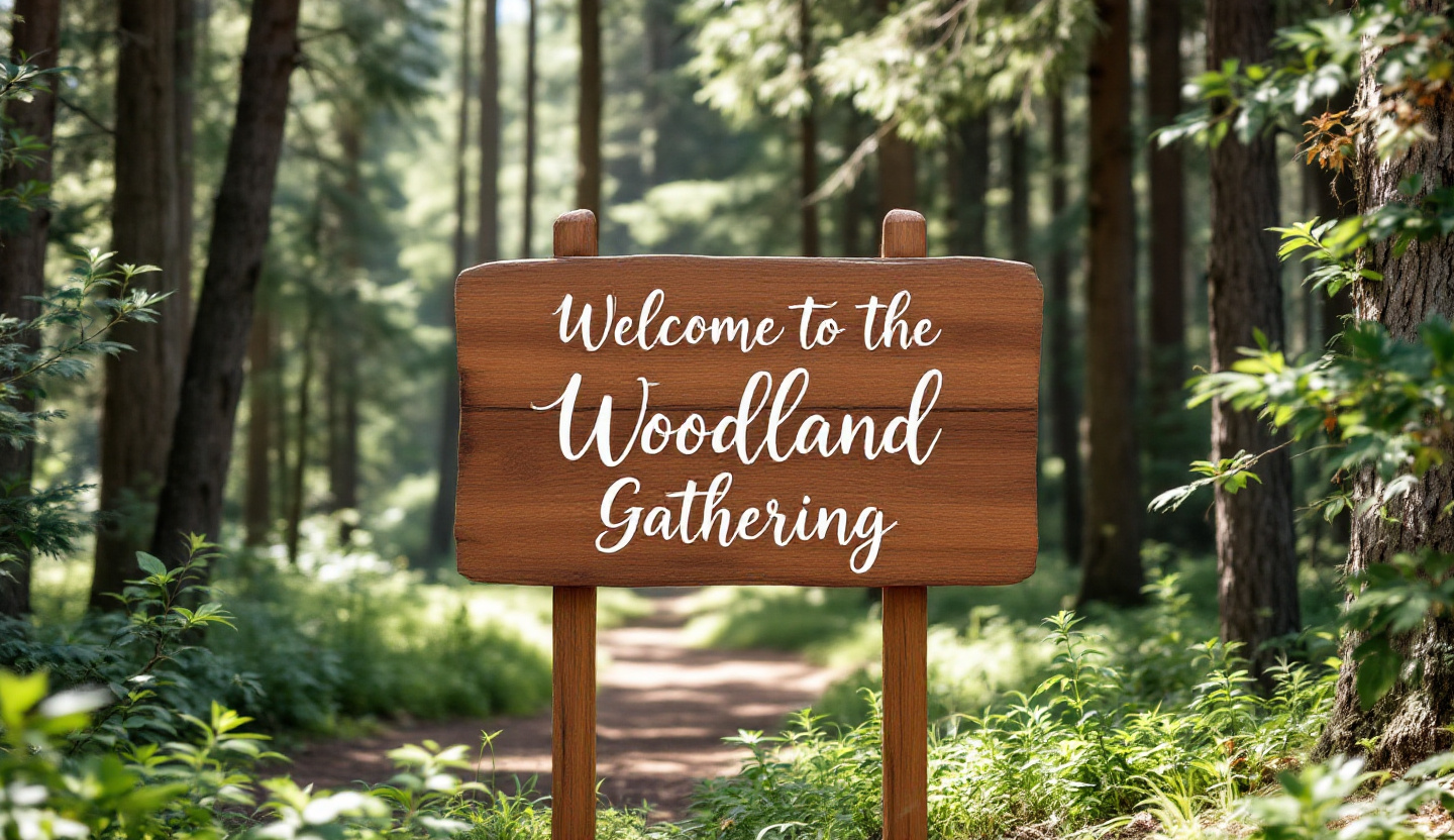 Wood sign example for Event
