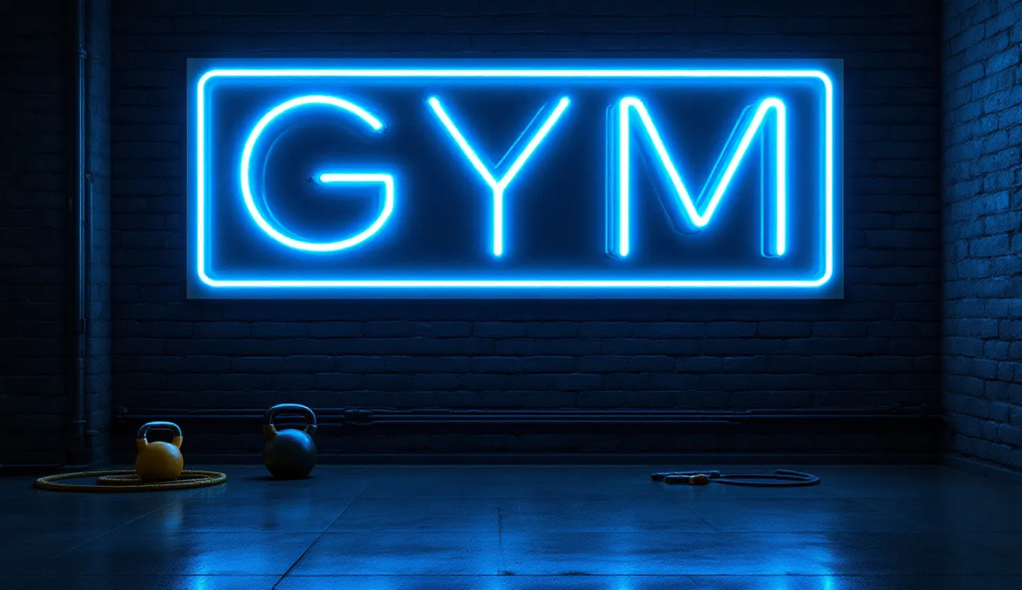 LED neon sign for gym signs