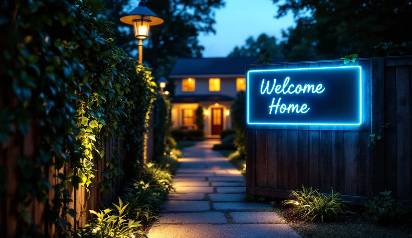 LED Neon sign for House