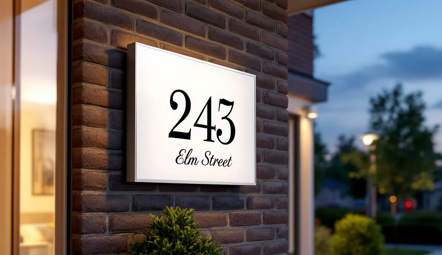 Lightbox sign for house signs