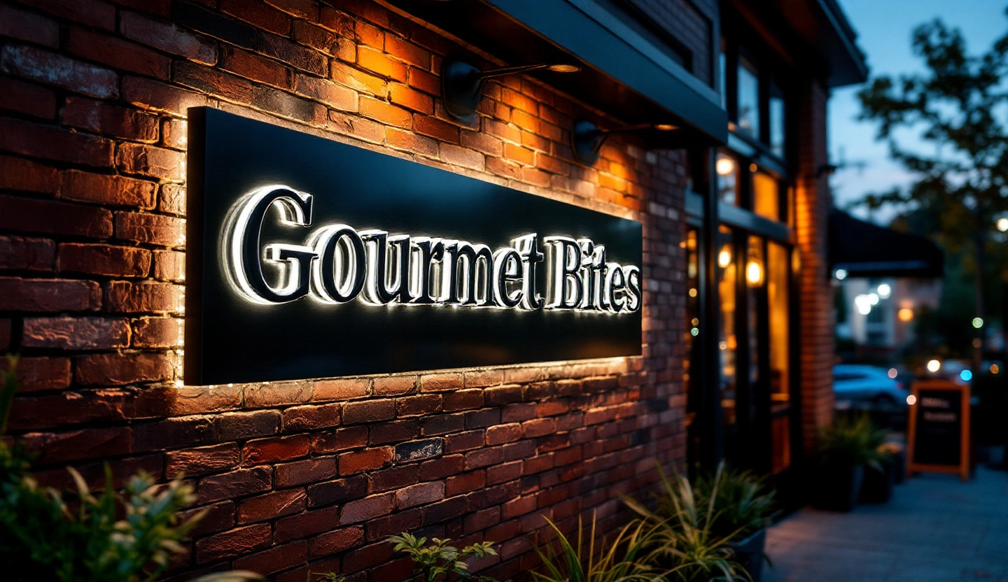 Acrylic Channel Letter sign for Restaurant