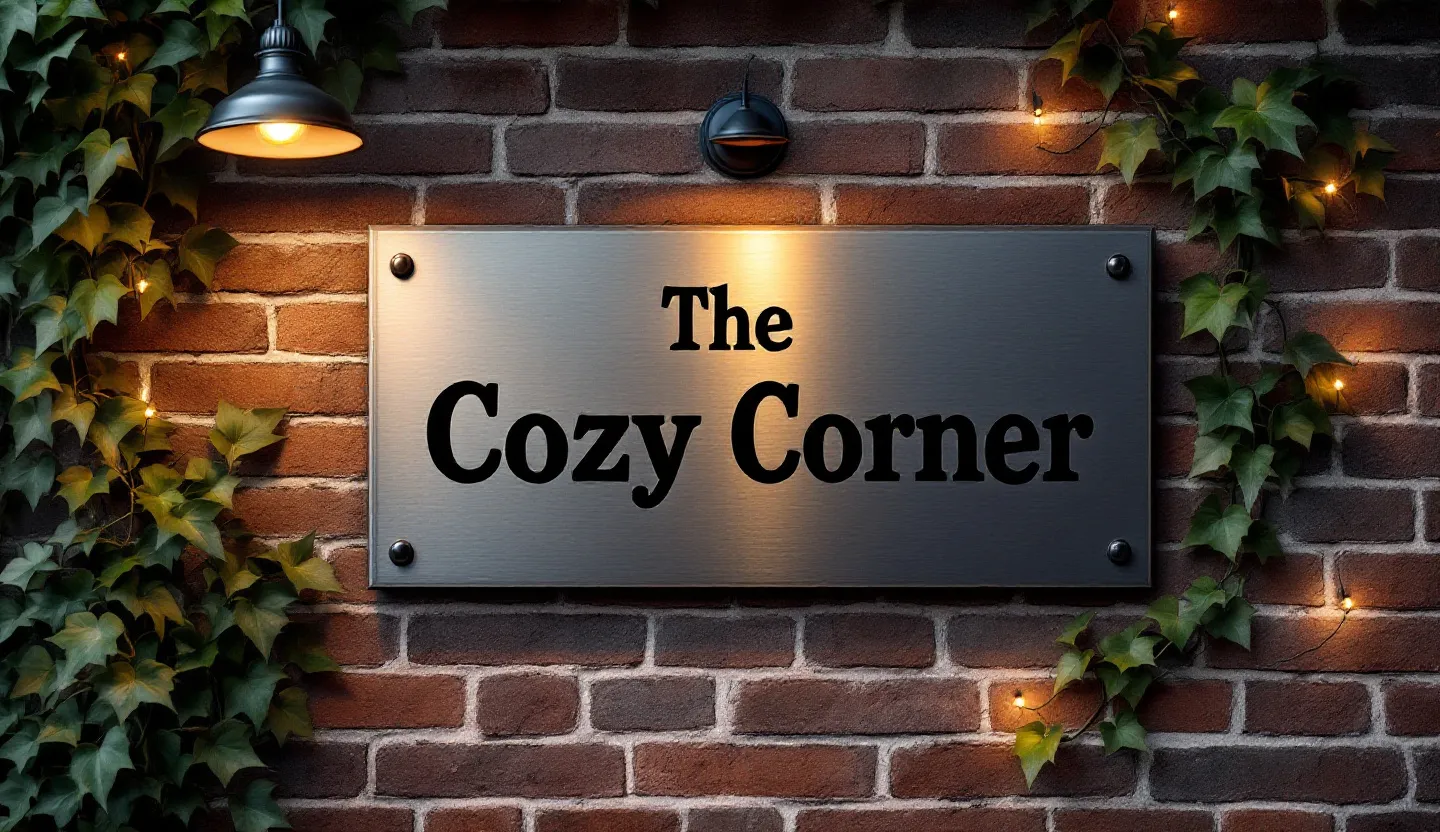 Aluminium plate sign for restaurant signs