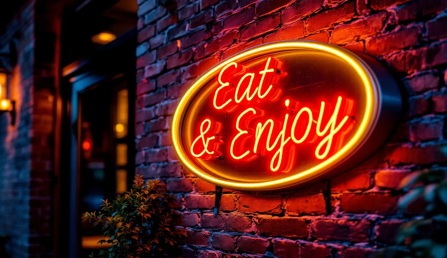 LED neon sign for restaurant signs