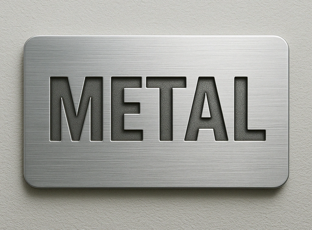 Metal Plate Signs made with Sign Customiser