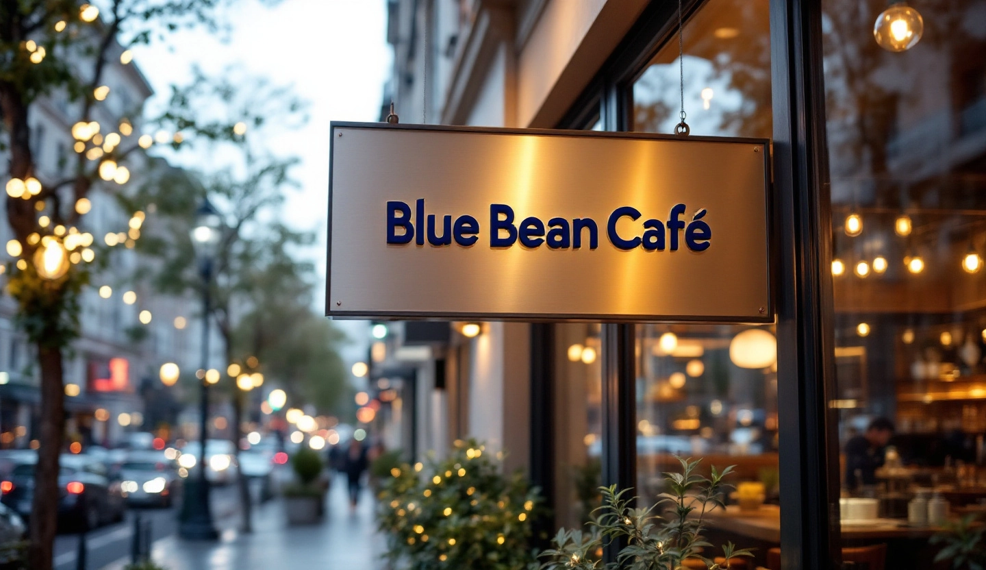 Aluminum Plate sign for Storefront