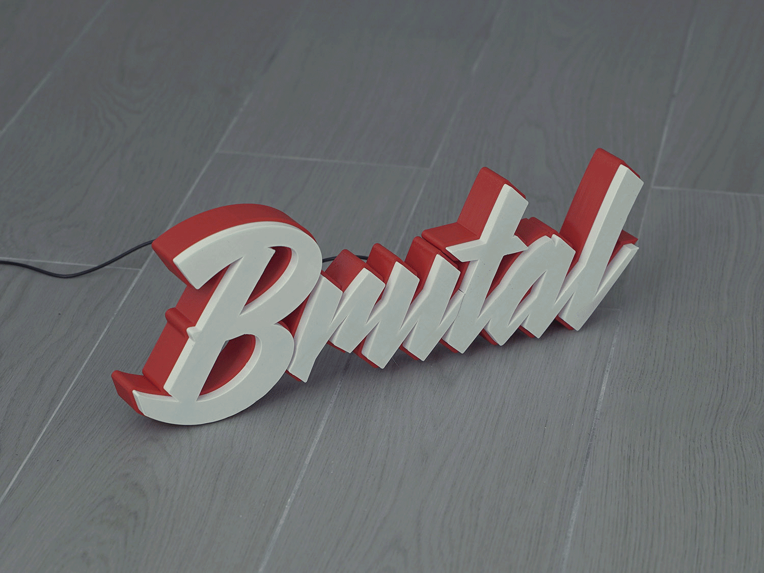Laser-cut acrylic letters for business signage