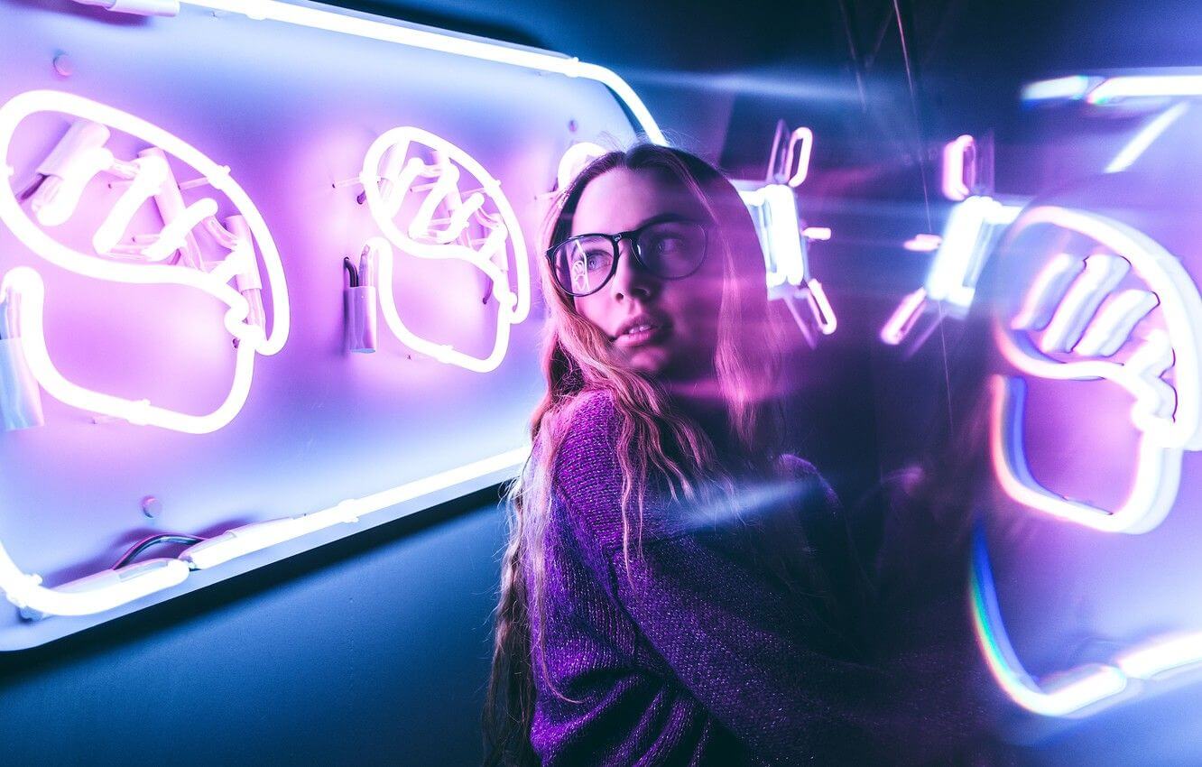 Purple neon signs Purple neon signs