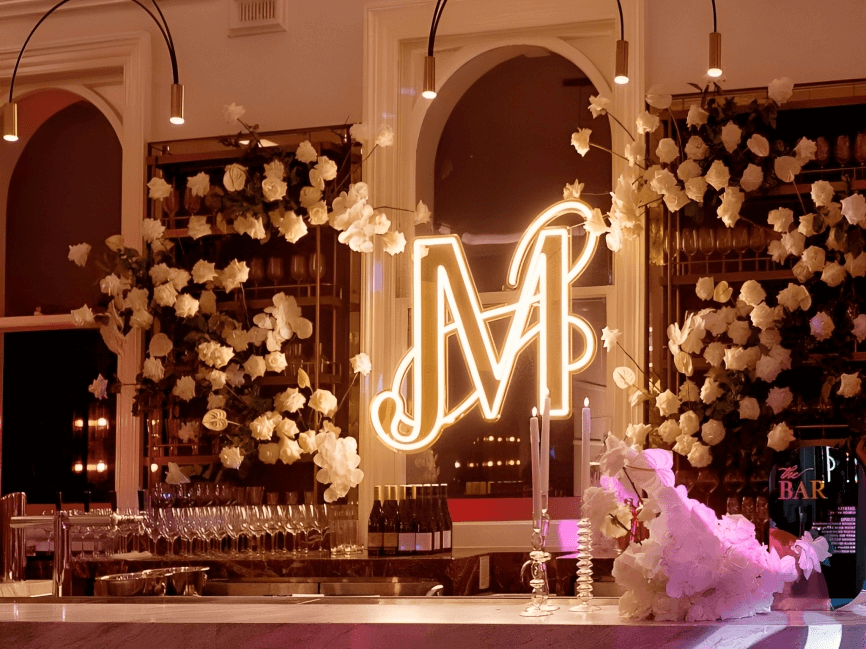 Use neon wedding signs for lounge area Use neon wedding signs for lounge area