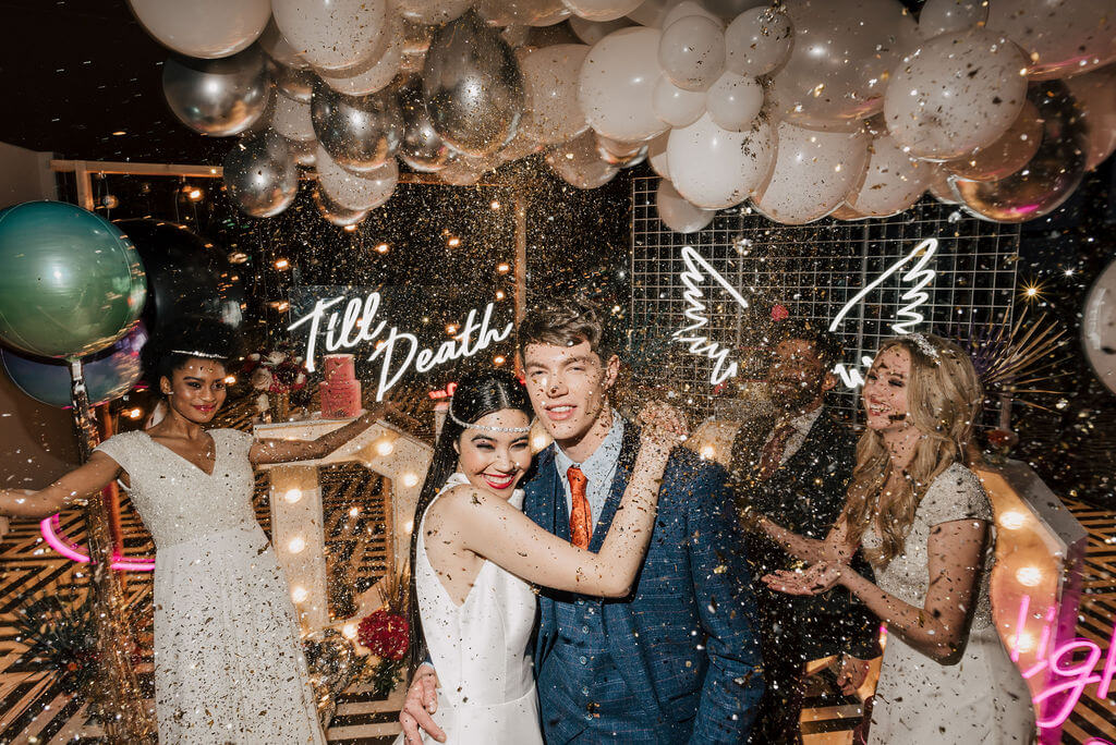 Use neon wedding signs for dance floor Use neon wedding signs for dance floor