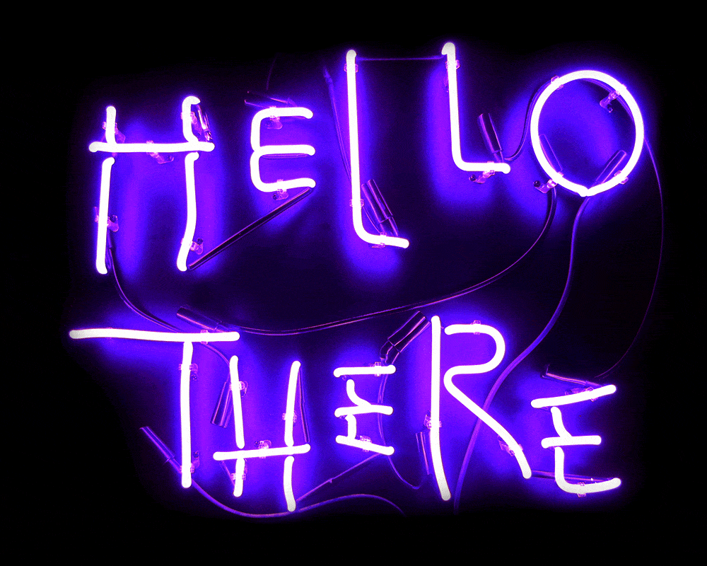 Types of purple neon signs Types of purple neon signs