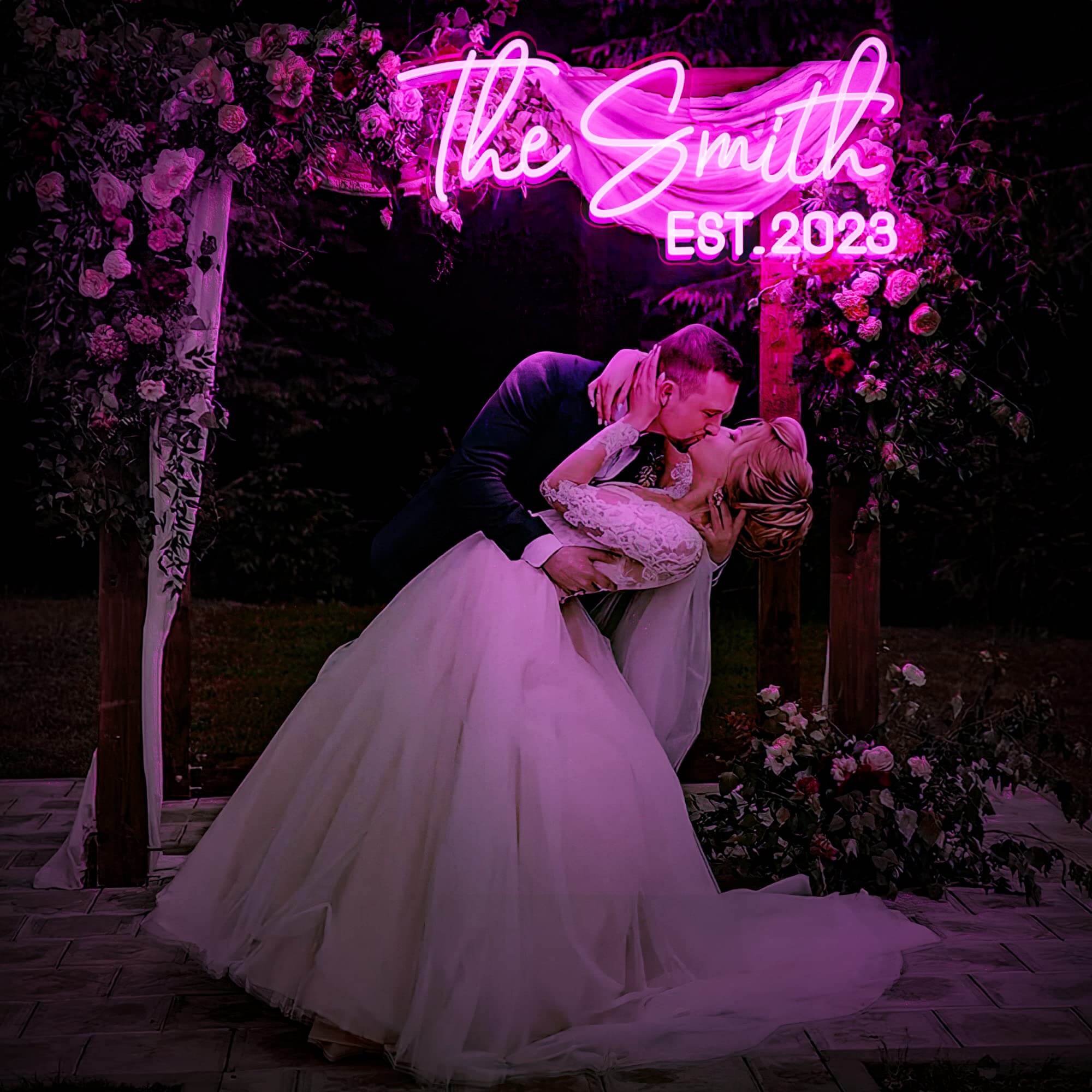 Purple neon signs for weddings and parties Purple neon signs for weddings and parties