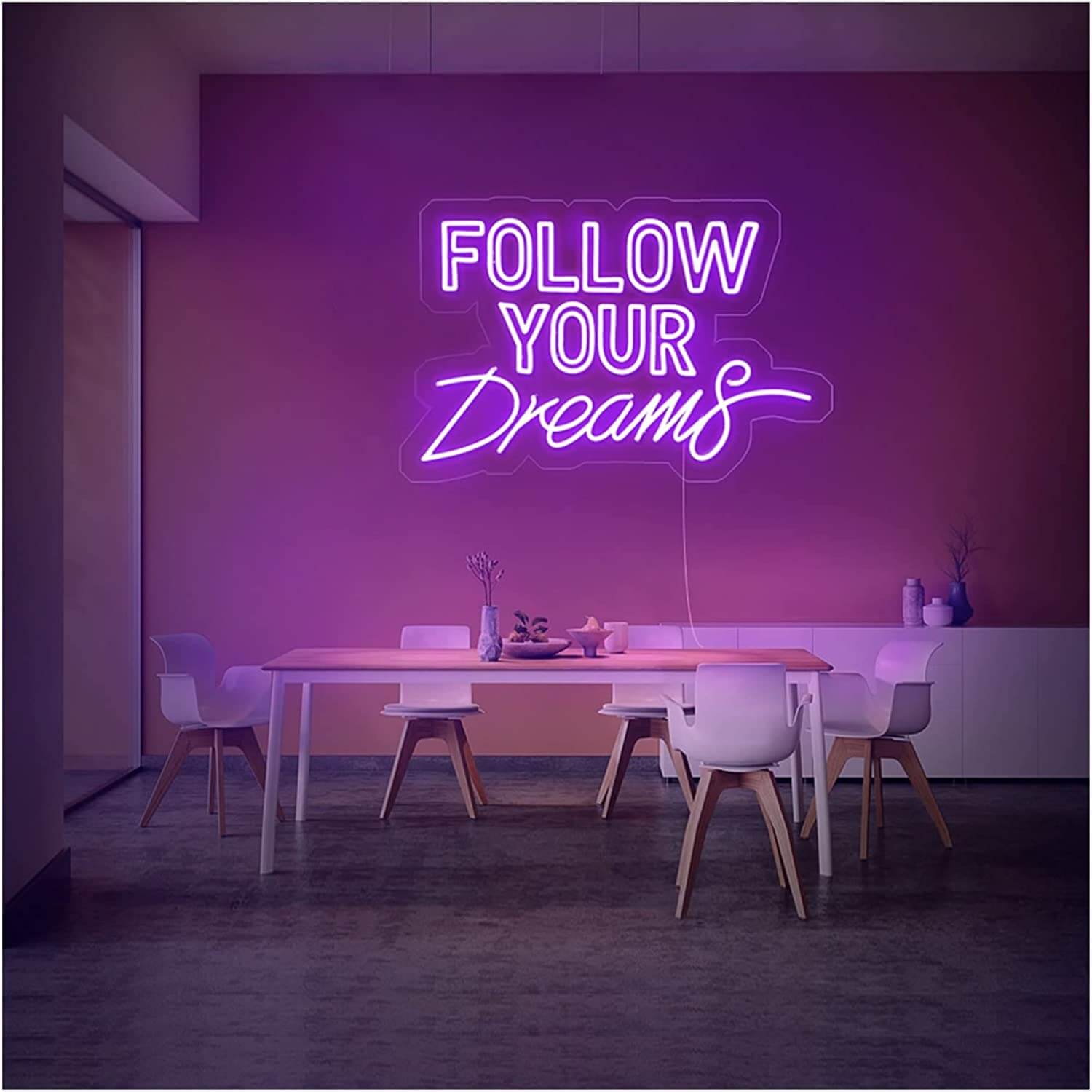 Purple neon signs for home decor Purple neon signs for home decor