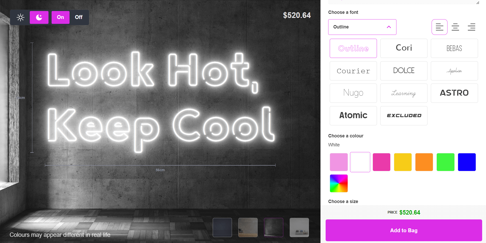 Neon Sign Customizer app Neon Sign Customizer app