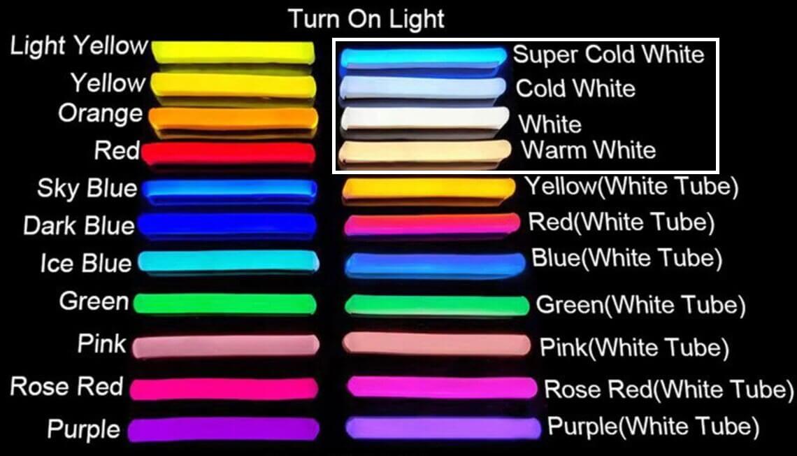 Choosing the right white color for aesthetic neon signs Choosing the right white color for aesthetic neon signs